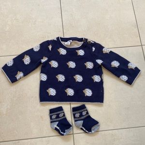Janie and Jack sweater and socks